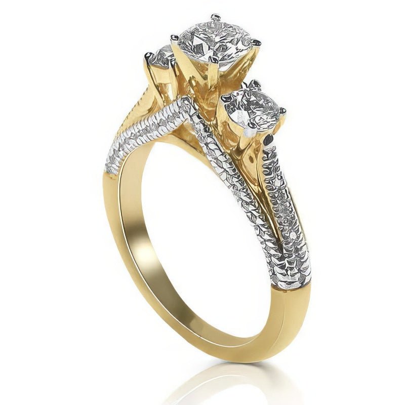 1.35-2.50 CT Round Cut Natural Diamonds - Engagement Ring