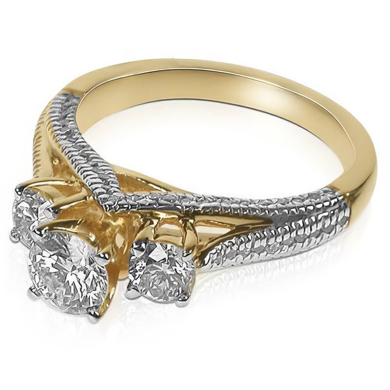 1.35-2.50 CT Round Cut Natural Diamonds - Engagement Ring