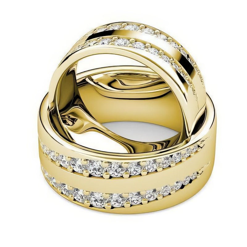 1.35 CT Round Cut Natural Diamonds - Wedding Sets