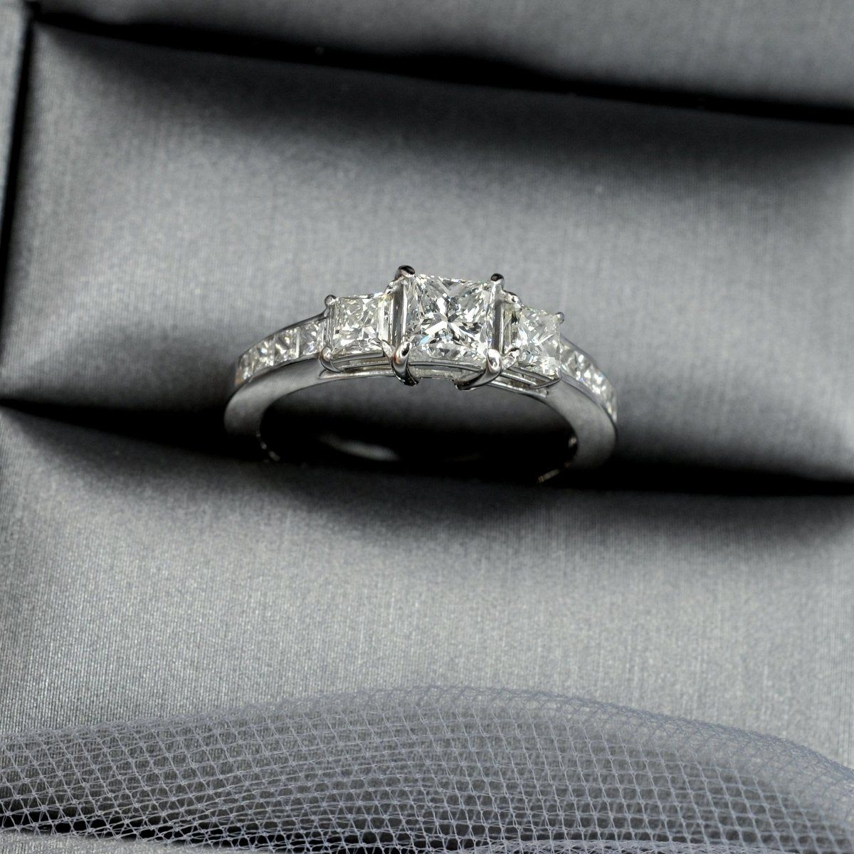1.40-2.55 CT Princess Cut Diamonds - Engagement Ring - Primestyle.com
