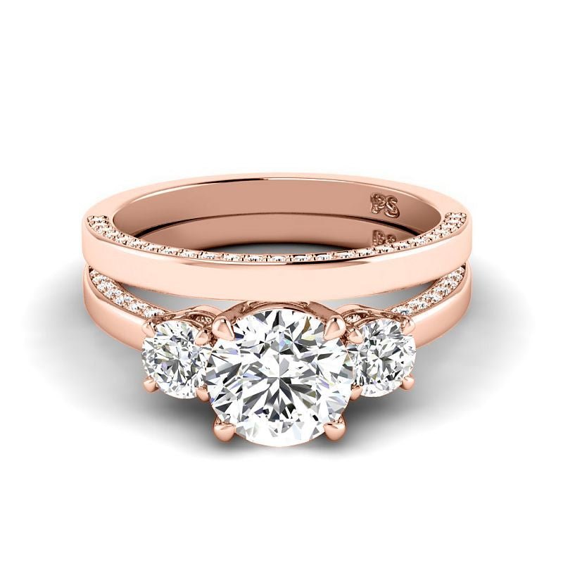 1.40-6.90 CT Round Cut Diamonds - Bridal Set