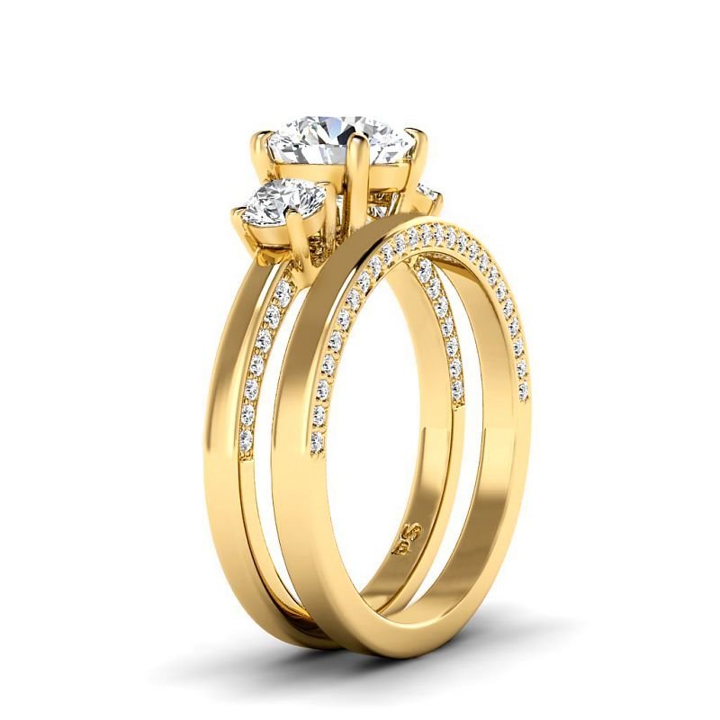 1.40 - 6.90 CT Round Cut Diamonds - Bridal Set - Primestyle.com