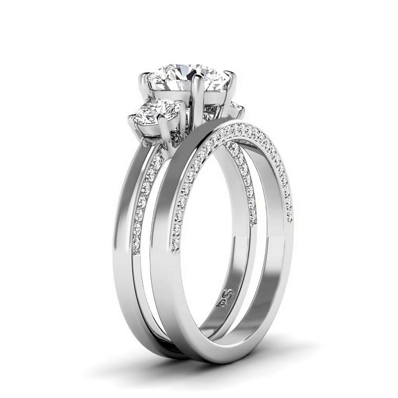 1.40-6.90 CT Round Cut Diamonds - Bridal Set