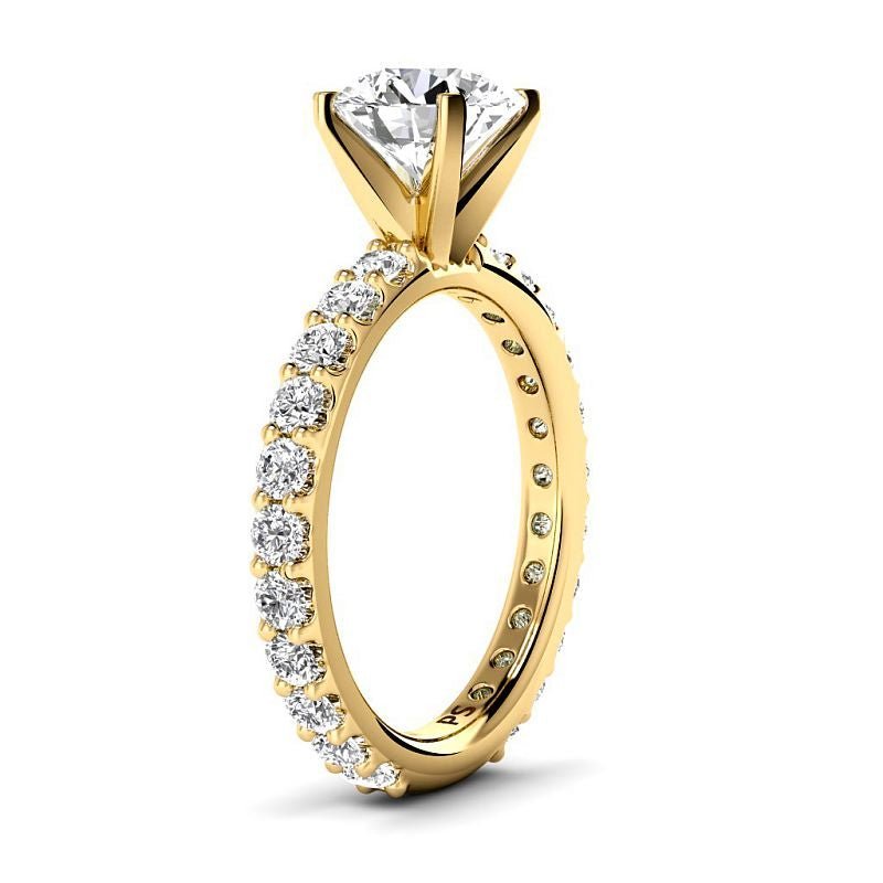 1.40-6.90 CT Round Cut Diamonds - Engagement Ring