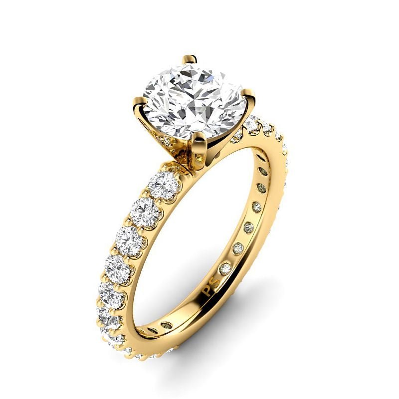 1.40-6.90 CT Round Cut Diamonds - Engagement Ring