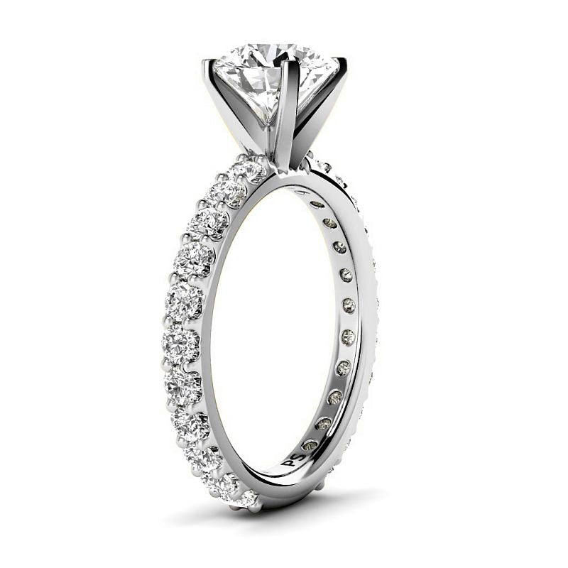 1.40-3.90 CT Round Cut Lab Grown Diamonds - Engagement Ring - Primestyle.com