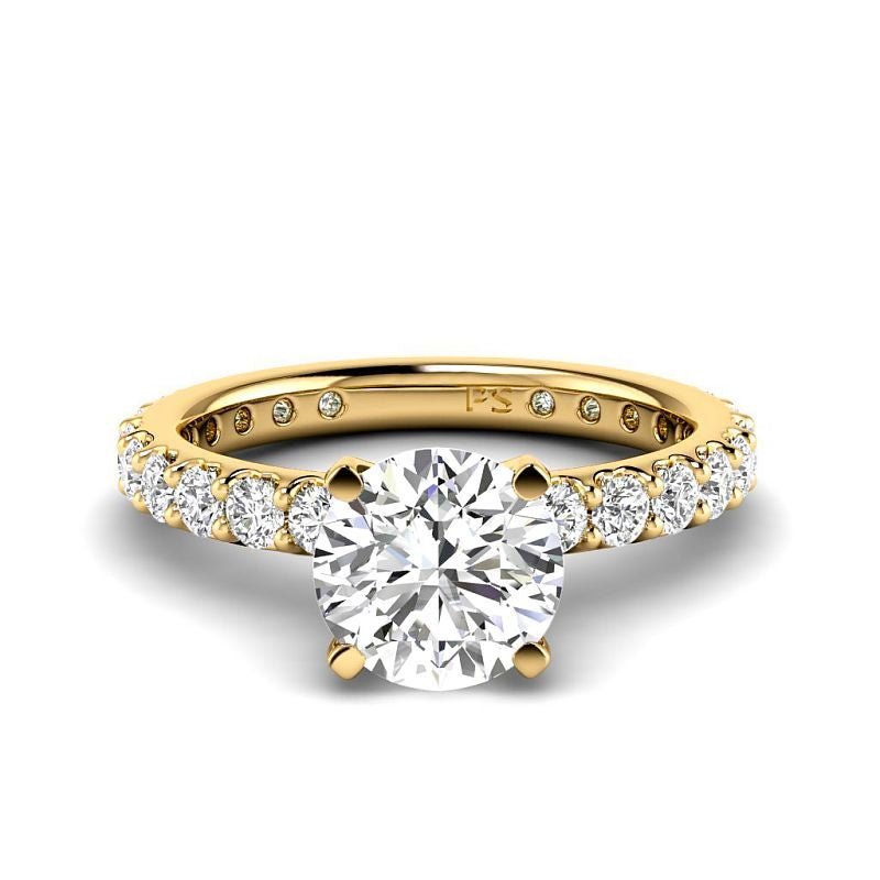 1.40-6.90 CT Round Cut Diamonds - Engagement Ring