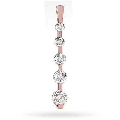 1.40 CT Round Cut Natural Diamonds - Journey Pendants