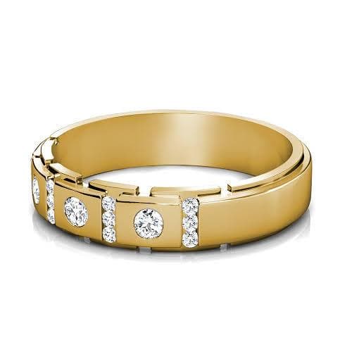 1.40 CT Round Cut Lab Grown Diamonds - Mens Wedding Bands