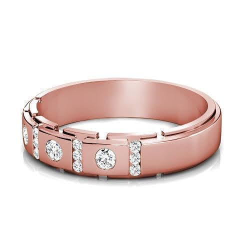 1.40 CT Round Cut Lab Grown Diamonds - Mens Wedding Bands