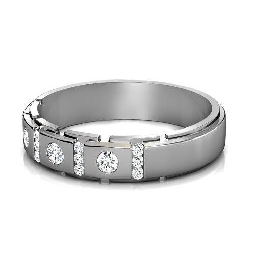 1.40 CT Round Cut Lab Grown Diamonds - Mens Wedding Bands