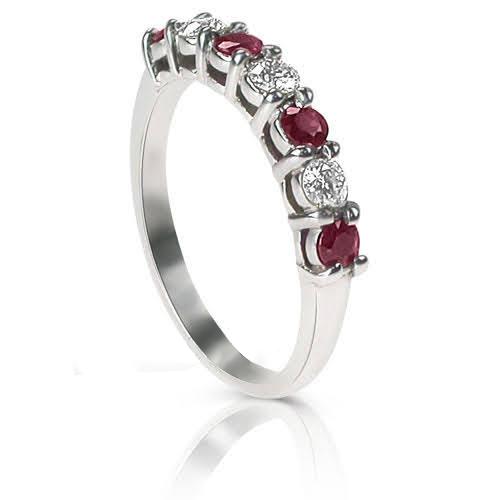 1.40 CT Round Cut Natural Diamonds - Wedding Band