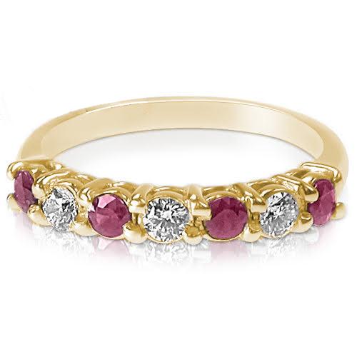 1.40 CT Round Cut Natural Diamonds - Wedding Band