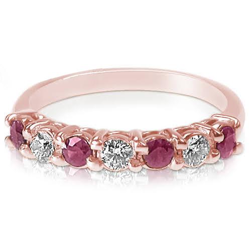 1.40 CT Round Cut Natural Diamonds - Wedding Band