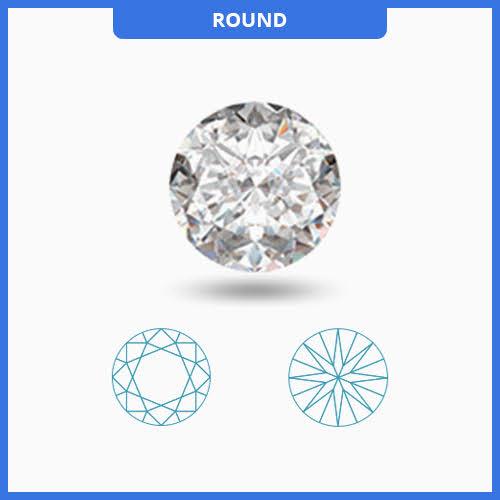 1.40CT J-K/VS2-SI1 Round Cut Diamond MDL