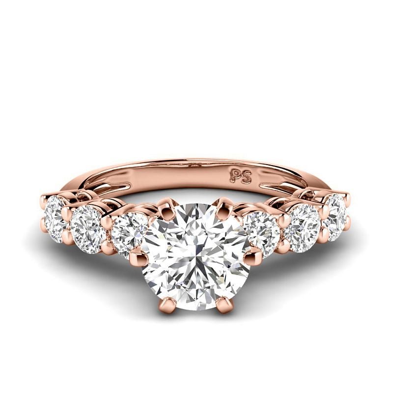 1.45 - 6.95 CT Round Cut Diamonds - Engagement Ring - Primestyle.com