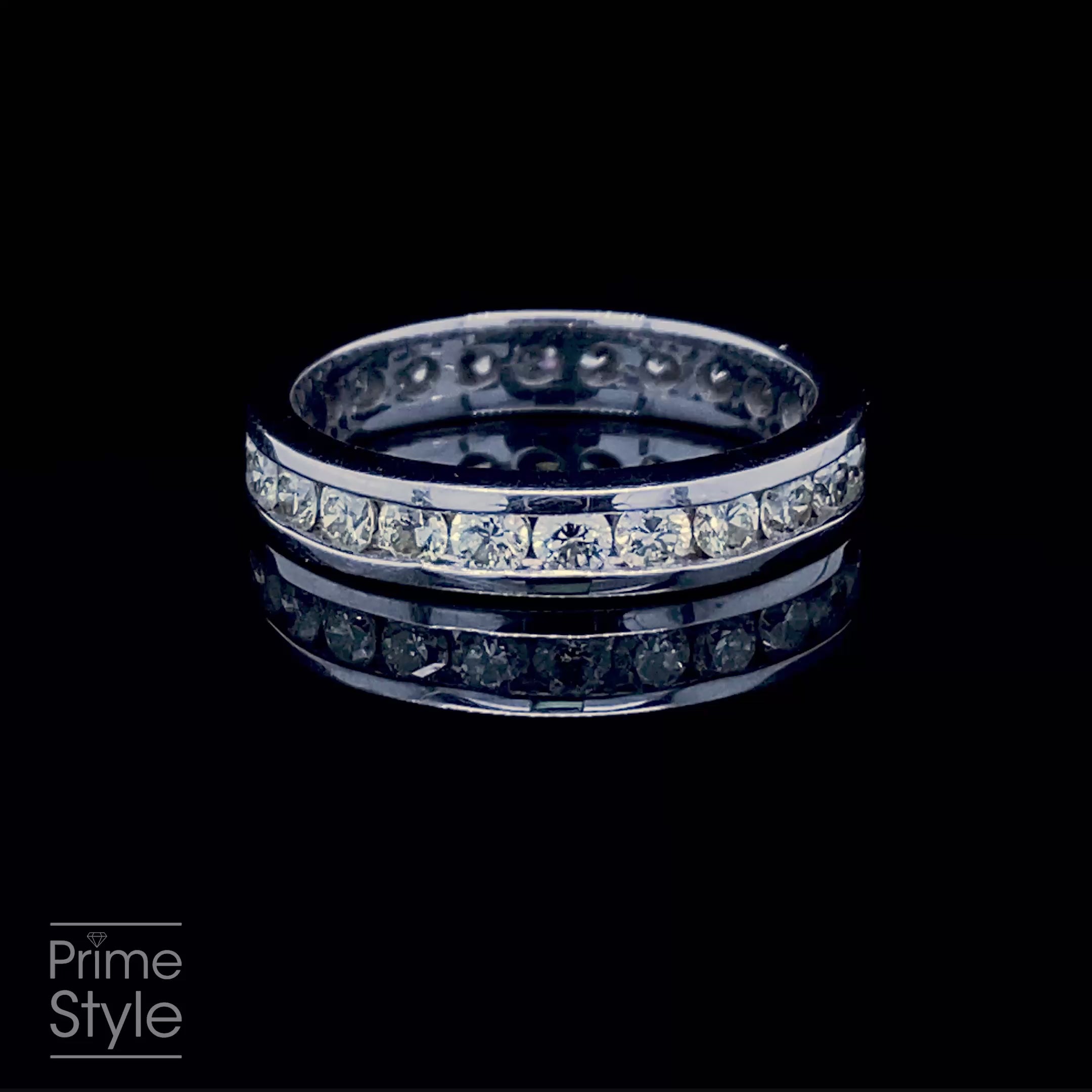 Special 2.00 CT Round Cut Diamond Eternity Ring in 14KT White Gold