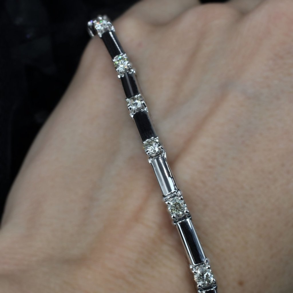 1.50 - 3.00 CT Round Cut Diamonds - Tennis Bracelet - Primestyle.com