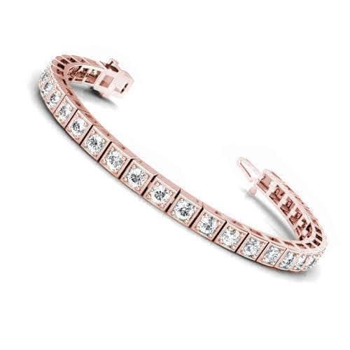 1.50-4.00 CT Round Cut Diamonds - Tennis Bracelet - Primestyle.com