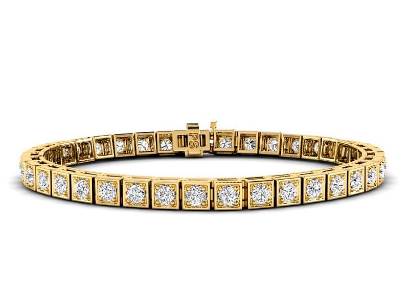 1.50-4.00 CT Round Cut Lab Grown Diamonds - Tennis Bracelet - Primestyle.com