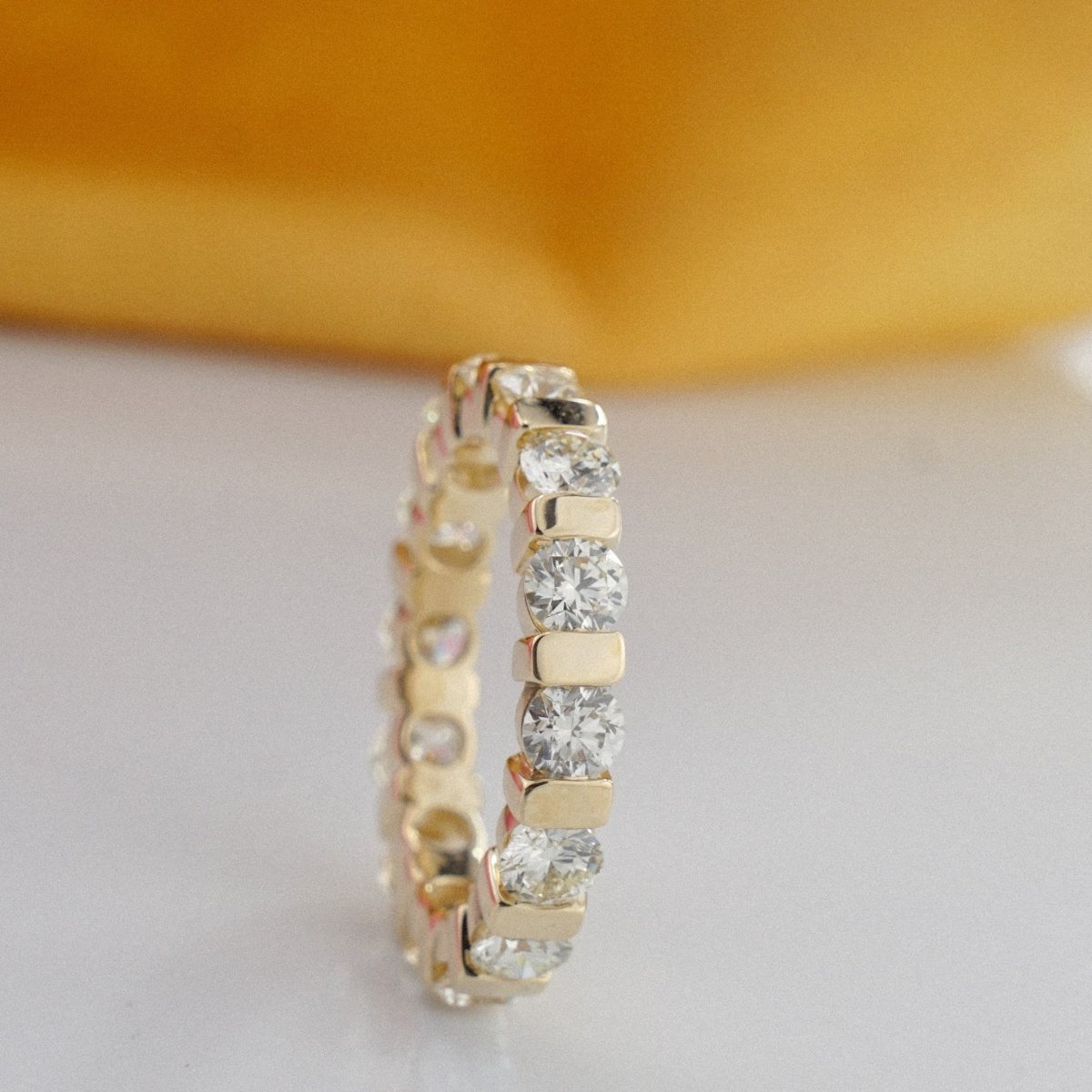 1.50-5.00 CT Round Cut Natural Diamonds - Eternity Rings