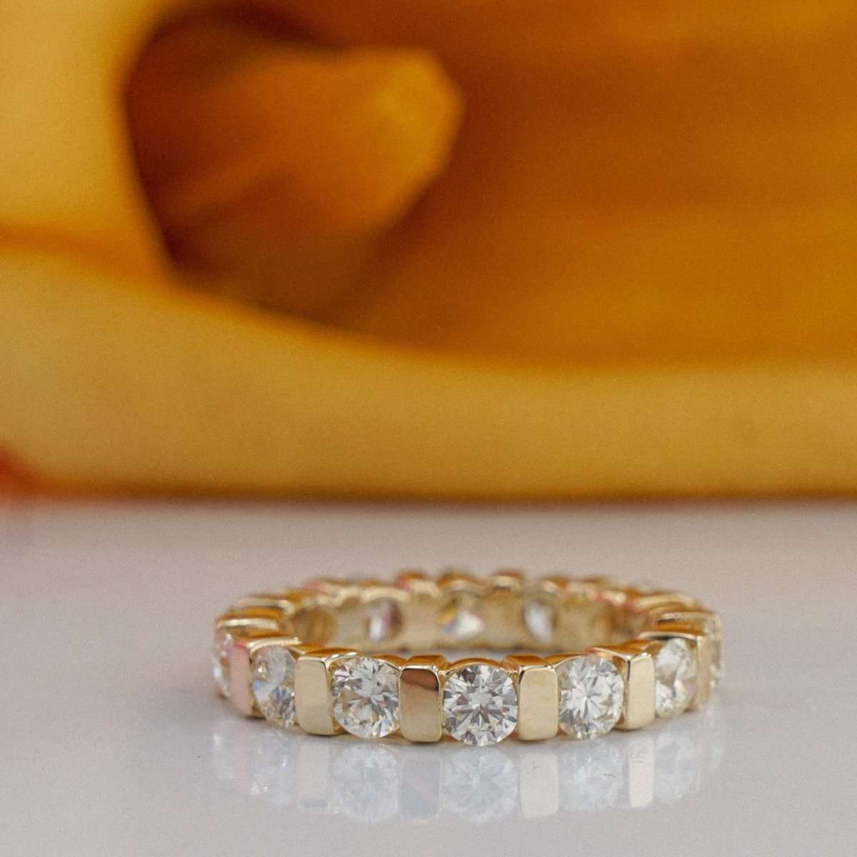 1.50-5.00 CT Round Cut Diamonds - Eternity Ring - Primestyle.com