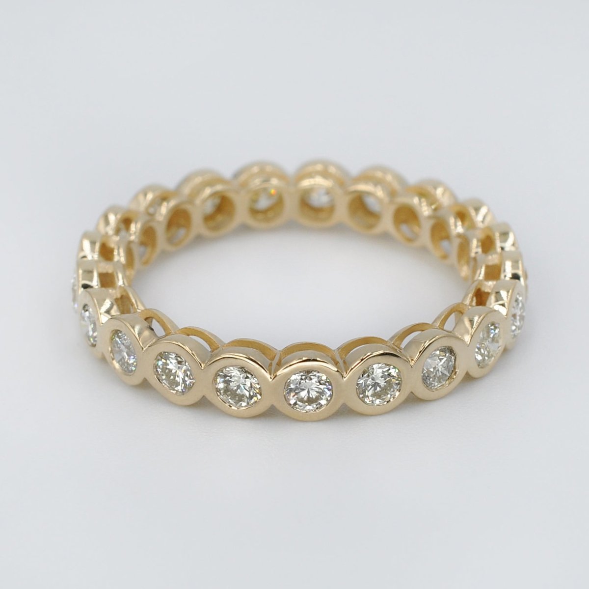 1.50-5.00 CT Round Cut Natural Diamonds - Eternity Rings
