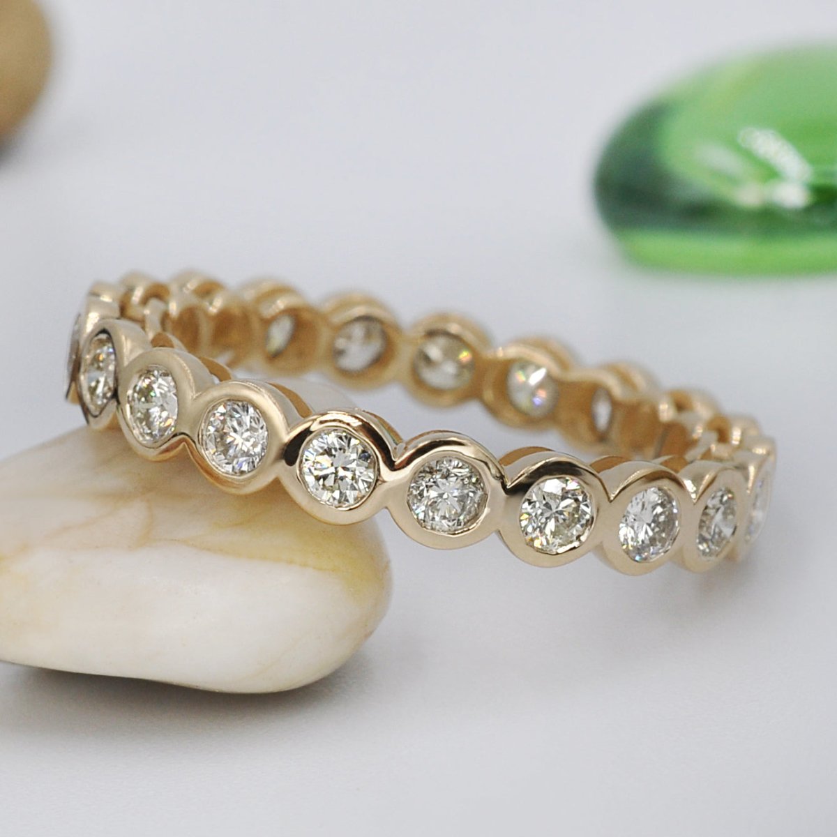 1.50-5.00 CT Round Cut Natural Diamonds - Eternity Rings
