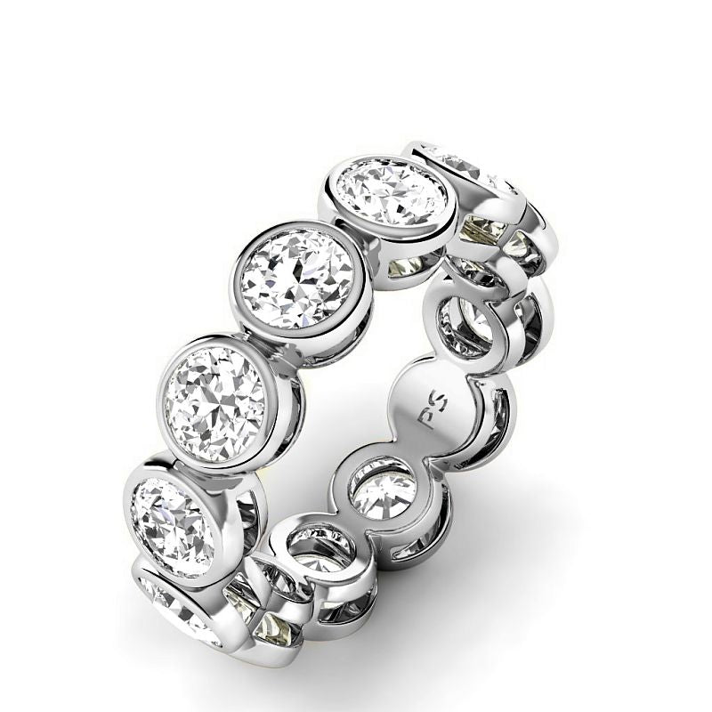 1.50-5.00 CT Round Cut Diamonds - Eternity Rings