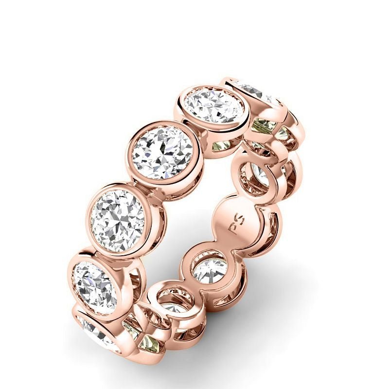 1.50-5.00 CT Round Cut Diamonds - Eternity Rings