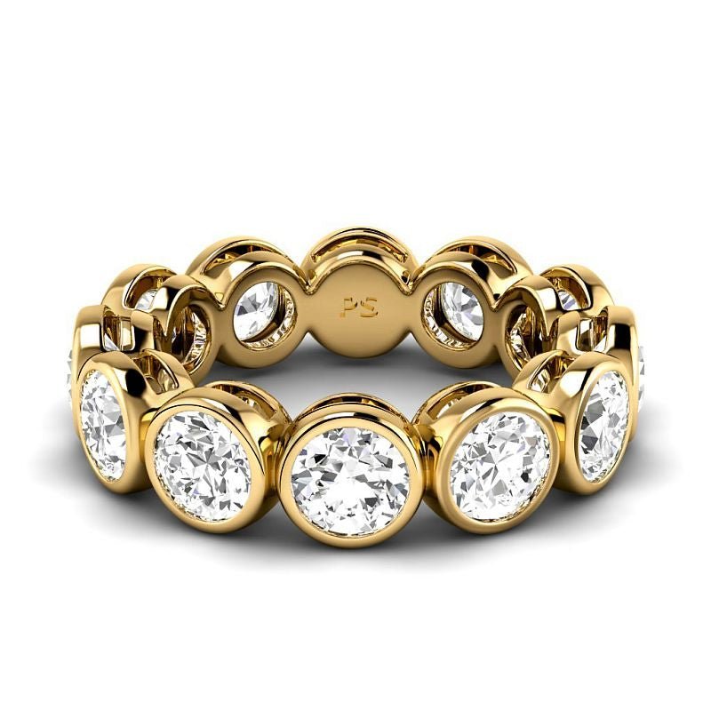 1.50-5.00 CT Round Cut Diamonds - Eternity Rings