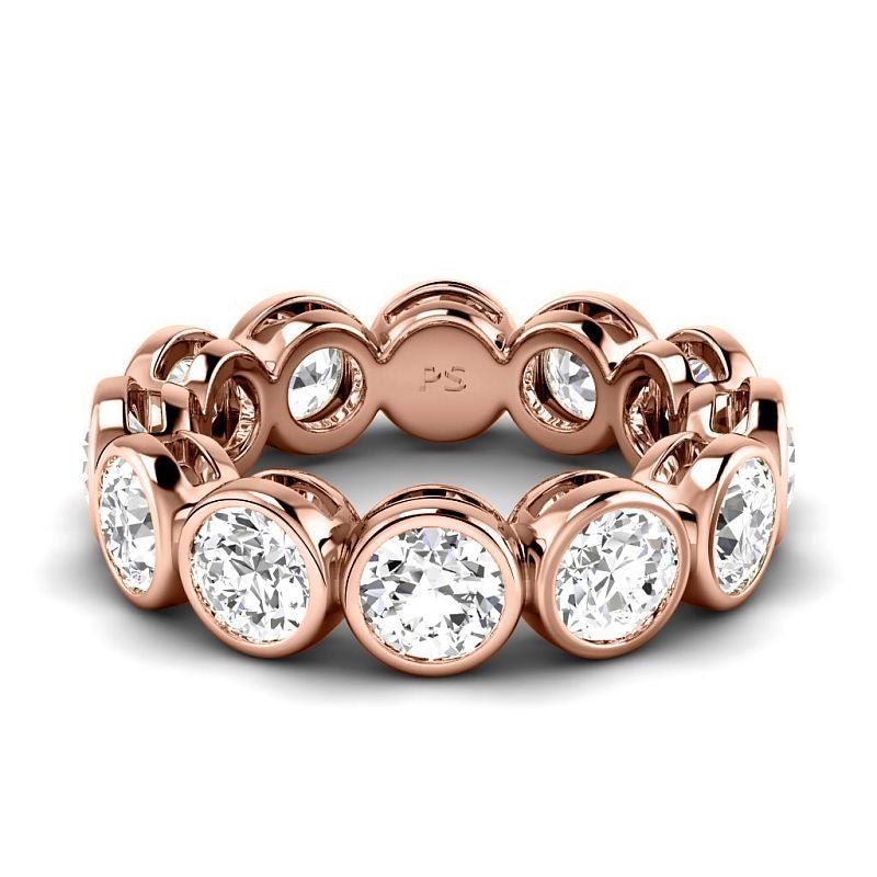 1.50-5.00 CT Round Cut Diamonds - Eternity Rings