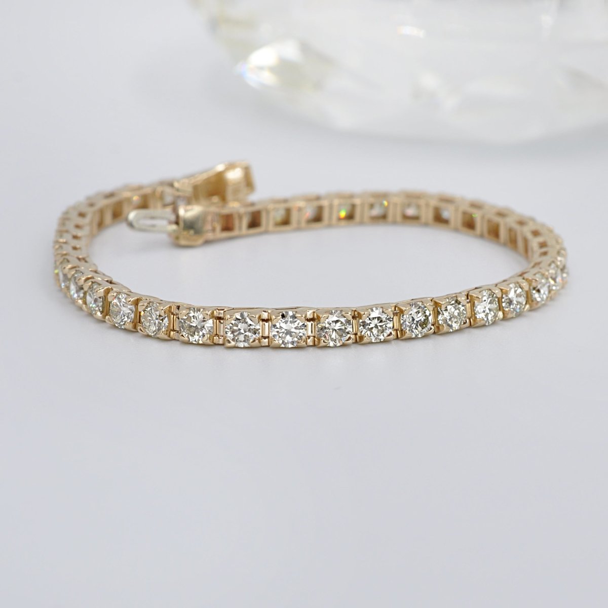 1.50-8.00 CT Round Cut Diamonds - Tennis Bracelet - Primestyle.com