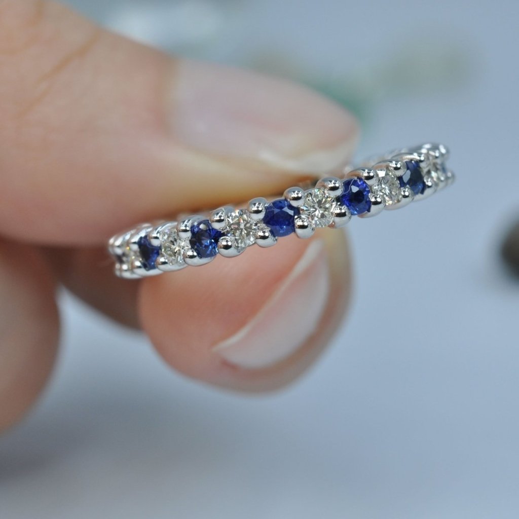 1.50 CT Round Cut Natural Diamonds - Eternity Rings - Primestyle.com