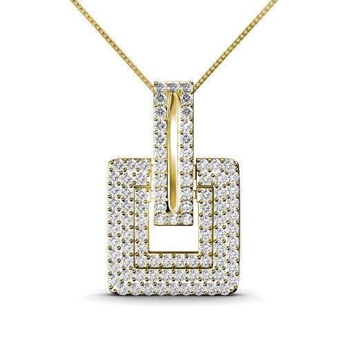 1.50 CT Round Cut Diamonds - Diamond Pendant