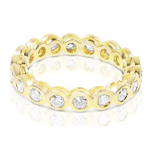 1.50 CT Round Cut Natural Diamonds - Eternity Rings
