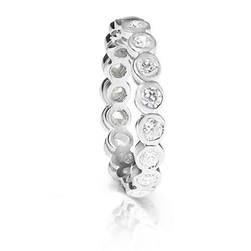1.50 CT Round Cut Diamonds - Eternity Ring - Primestyle.com