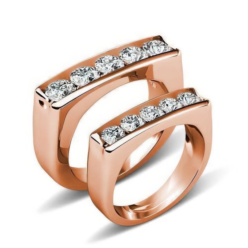 1.50 CT Round Cut Natural Diamonds - Wedding Sets - Primestyle.com