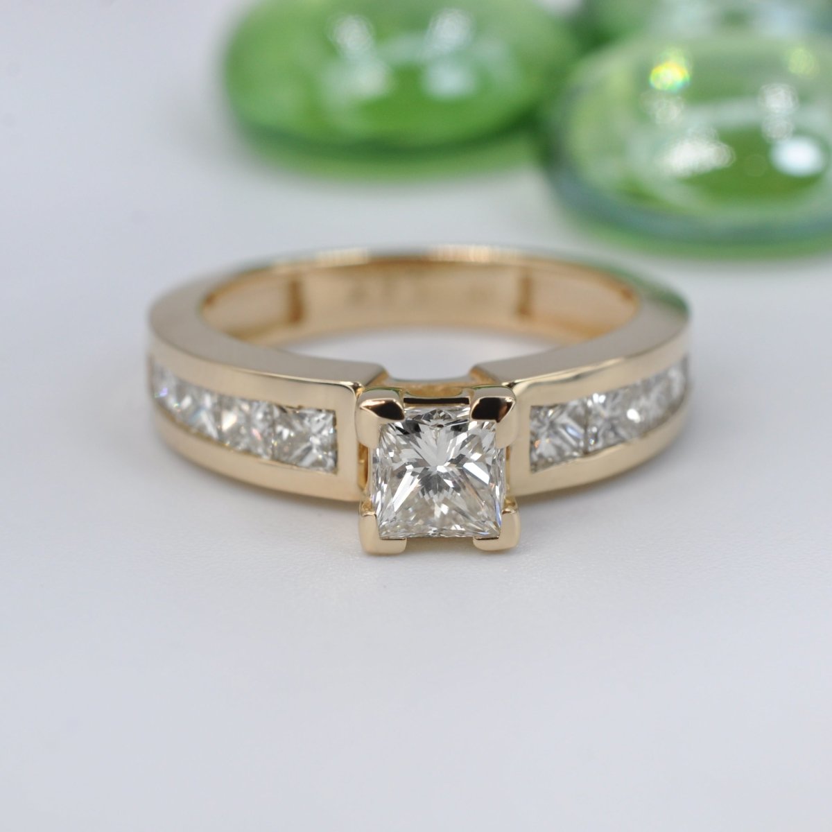 1.55-2.70 CT Princess Cut Diamonds - Engagement Ring - Primestyle.com