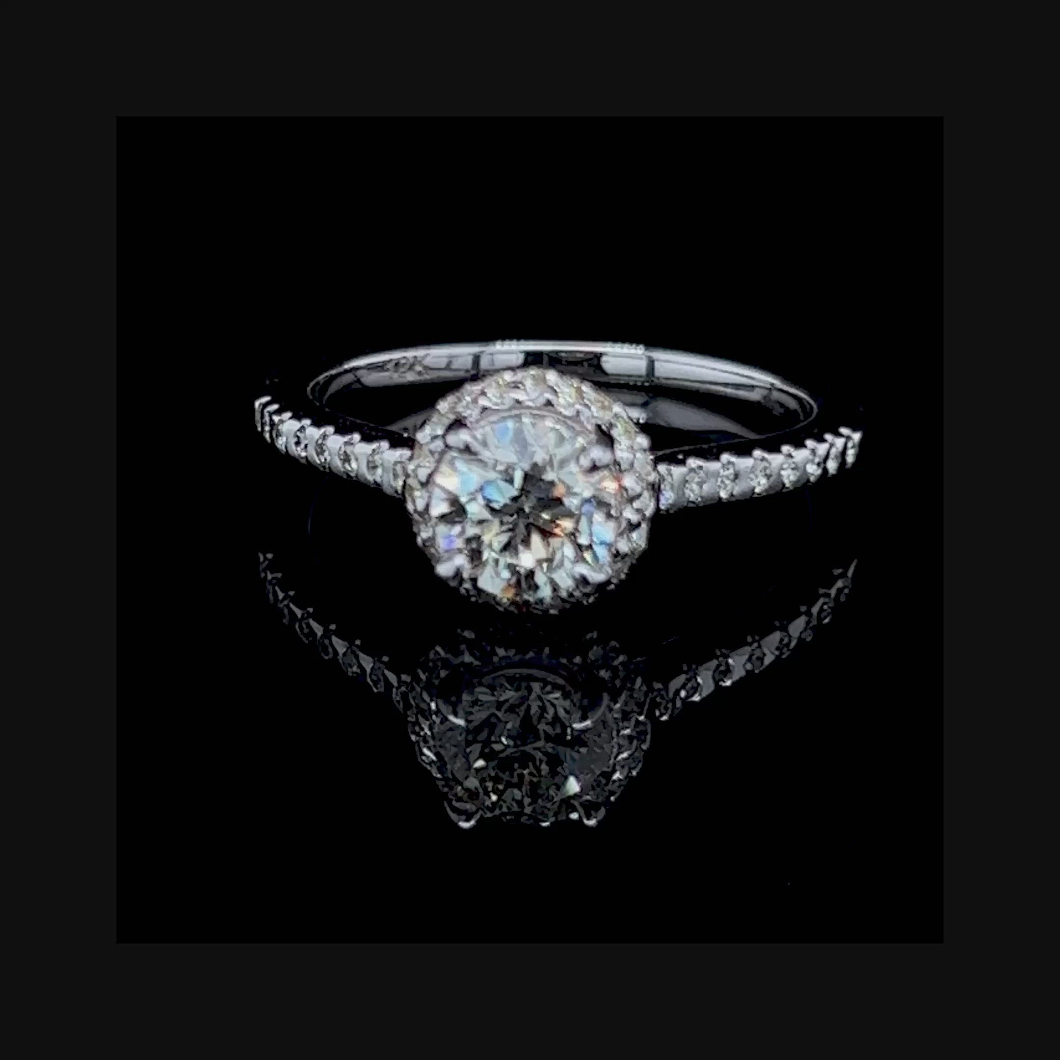 0.65-1.80 CT Round Cut Diamonds - Engagement Ring