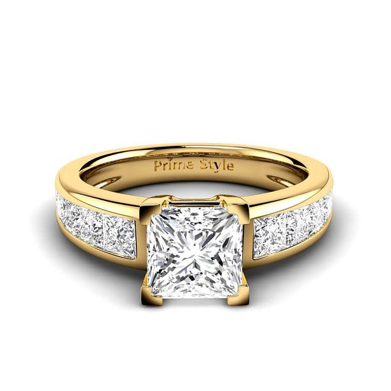 1.60 - 7.10 CT Princess Cut Diamonds - Engagement Ring - Primestyle.com