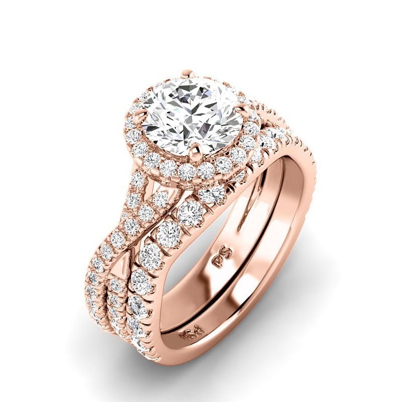 1.60 - 7.10 CT Round Cut Diamonds - Bridal Set - Primestyle.com