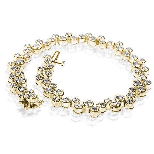 1.70-3.10 CT Round Cut Diamonds - Diamond Bracelet - Primestyle.com
