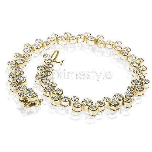 1.70-3.10 CT Round Cut Diamonds - Diamond Bracelet - Primestyle.com