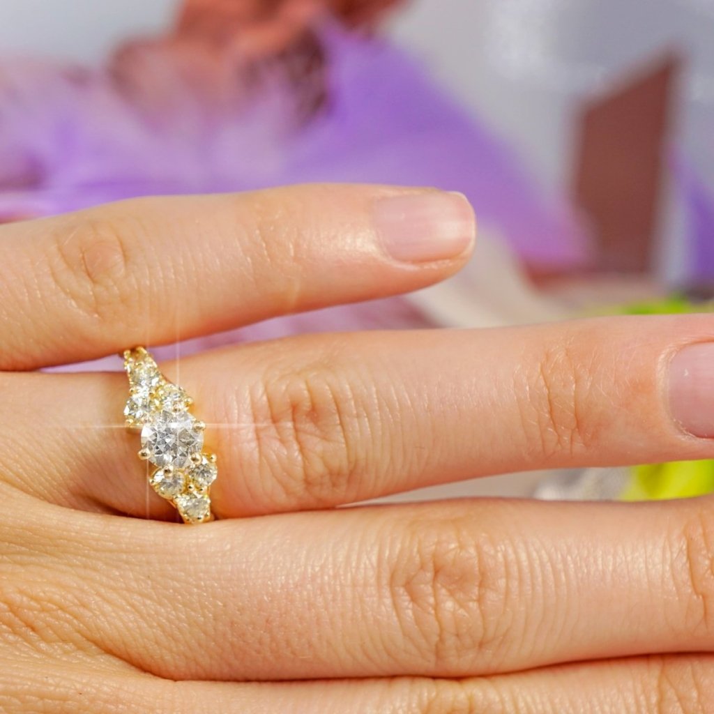 1.75-2.90 CT Round Cut Natural Diamonds - Engagement Ring