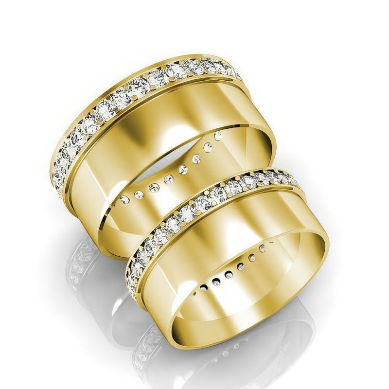 1.75 CT Round Cut Natural Diamonds - Wedding Sets