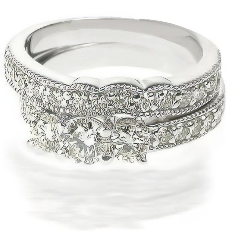 1.80-2.95 CT Round Cut Natural Diamonds - Bridal Set