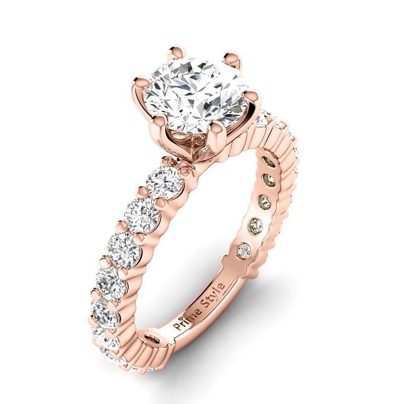 1.80 - 7.30 CT Round Cut Diamonds - Engagement Ring - Primestyle.com