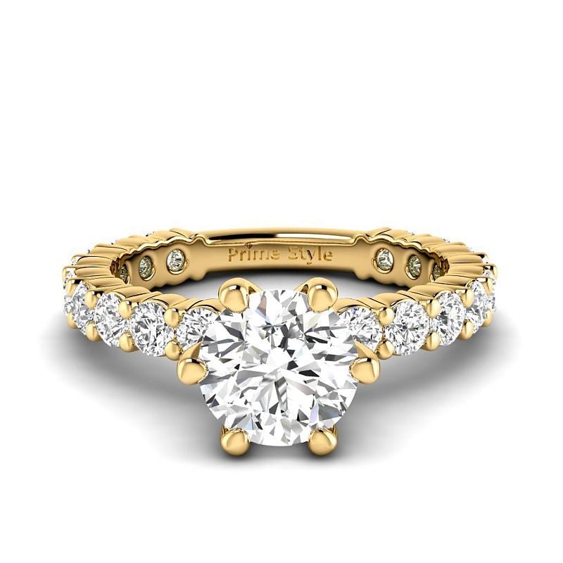 1.80 - 7.30 CT Round Cut Diamonds - Engagement Ring - Primestyle.com