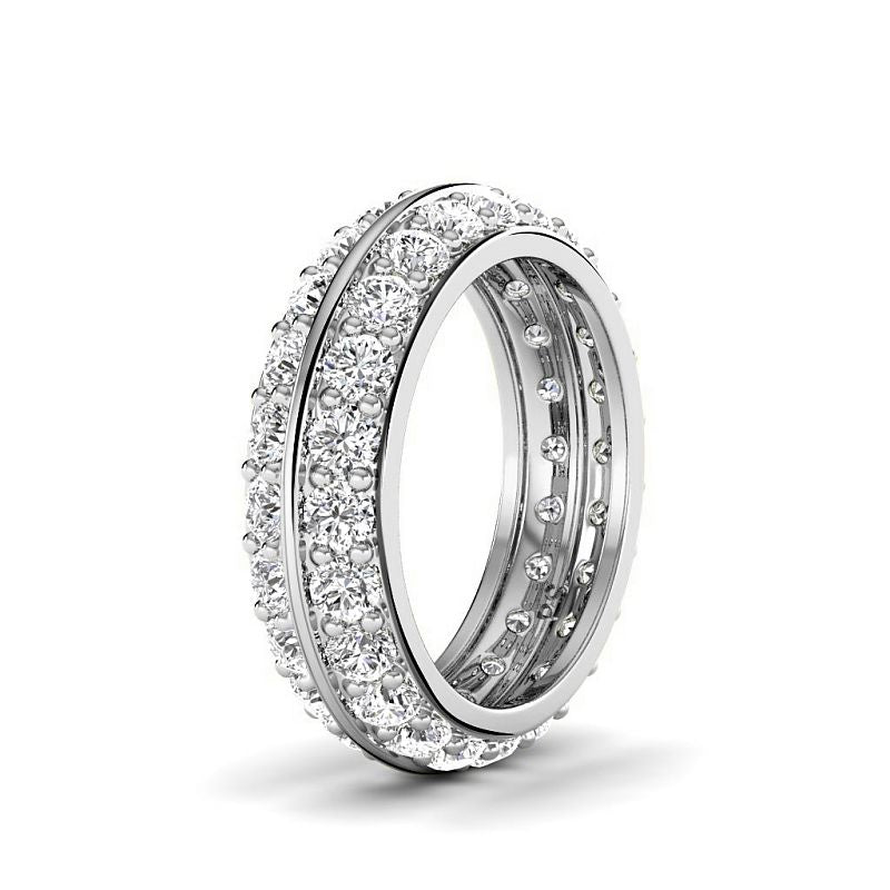 1.80 CT Round Cut Diamonds - Eternity Rings